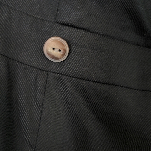 Long Tall Sally Dress Women's 12 Black Cotton Linen Blend Pockets Lined - Picture 5 of 8